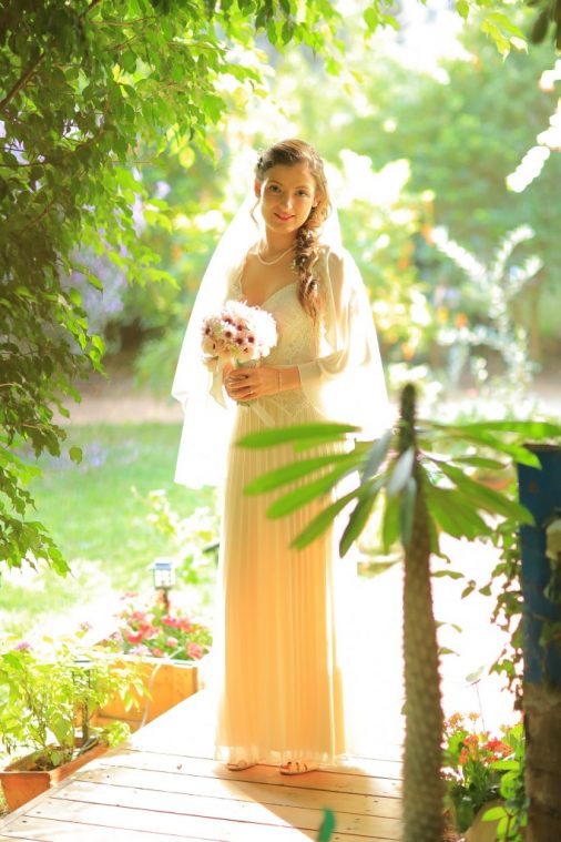 שמלת כלה כפרית של אלון ליבנה