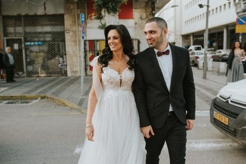 שמלת כלה יפייפיה של המעצבות טלי ומריאנה